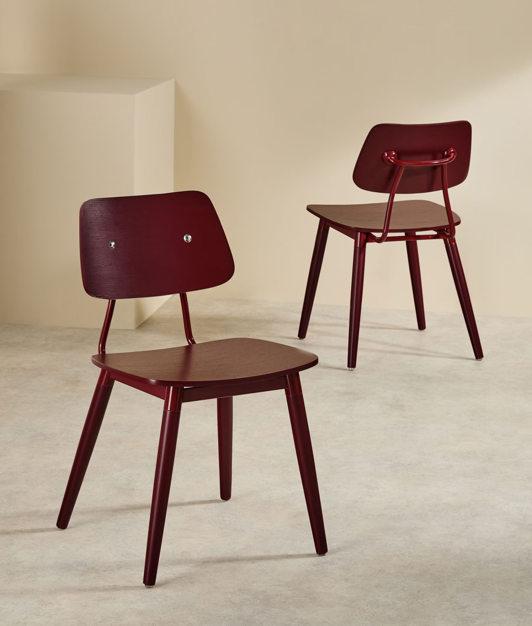Made airi red dining chairs